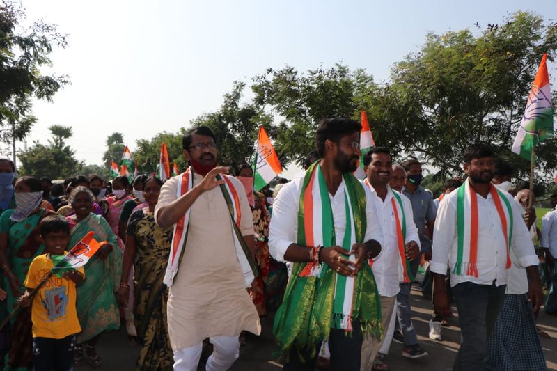 Huzurabad Bypoll: congress candidate balmoor venkat election campaign