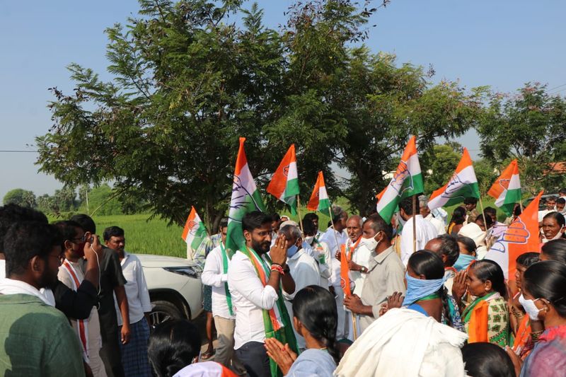 Huzurabad Bypoll: congress candidate balmoor venkat election campaign