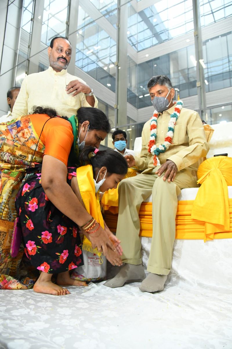 Handicapped People Supports Chandrababu Deeksha