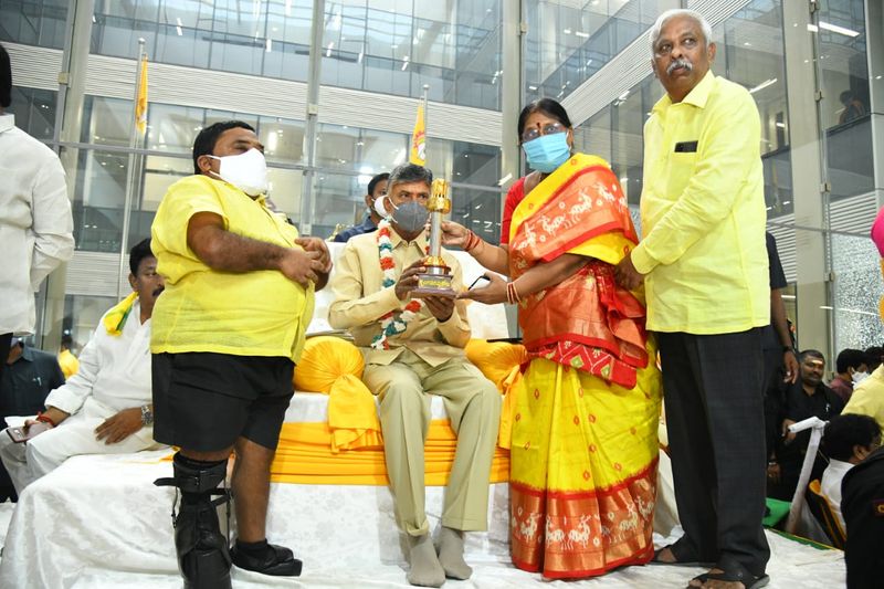 Handicapped People Supports Chandrababu Deeksha