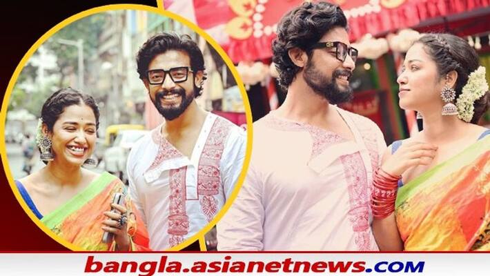Ranojoy bishnu shares a romantic video with Sohini Sarkar in durga puja BRD Ranojoy bishnu shares a romantic video with Sohini Sarkar in durga puja BRD