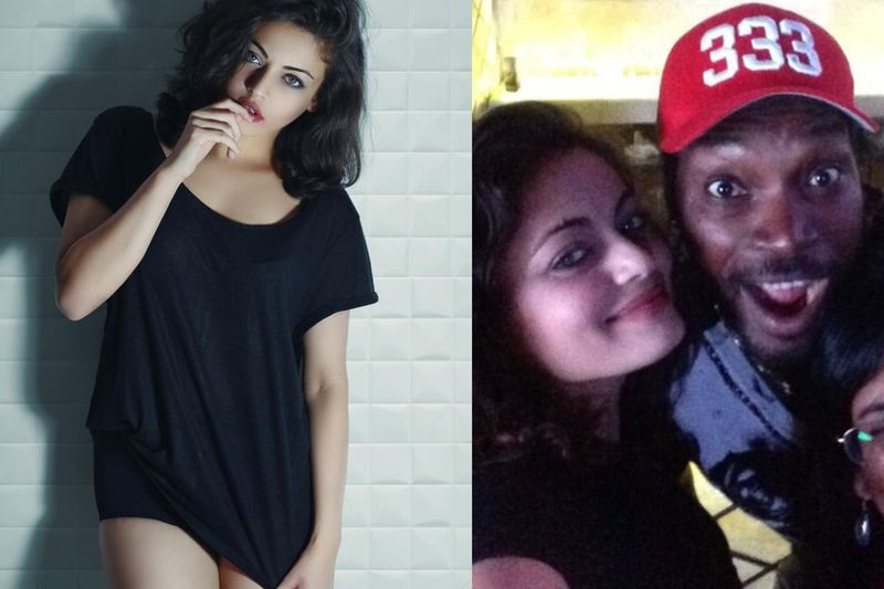 t20 worldcup 2021: Chris gayle spotted partying with Heroine sneha Ullal two days before t20 WC
