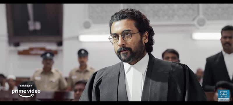 Actor suriya Starring jaibhim movie trailer has been released
