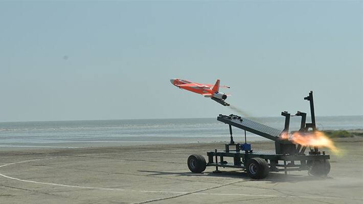 DRDO successfully test-fires indigenous combat drone abhyas DRDO successfully test-fires indigenous combat drone abhyas
