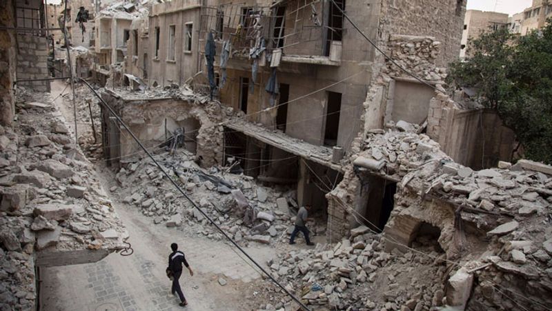 Syria War, viral pictures of US drone attack on Al Qaeda hideout