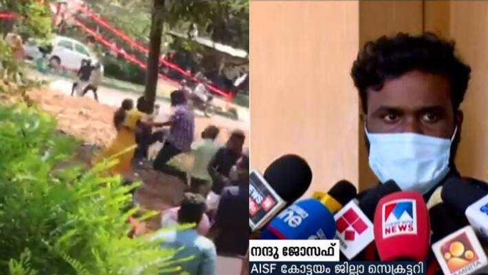 Police registered Case against AISF workers on the compliant of SFI Police registered Case against AISF workers on the compliant of SFI