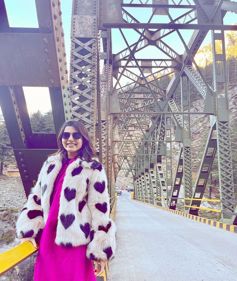 Samantha spiritual journey with her close friend latest photos goes viral