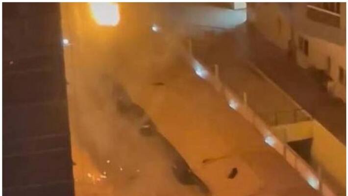 fire broke out in a residential tower in Dubai Marina fire broke out in a residential tower in Dubai Marina