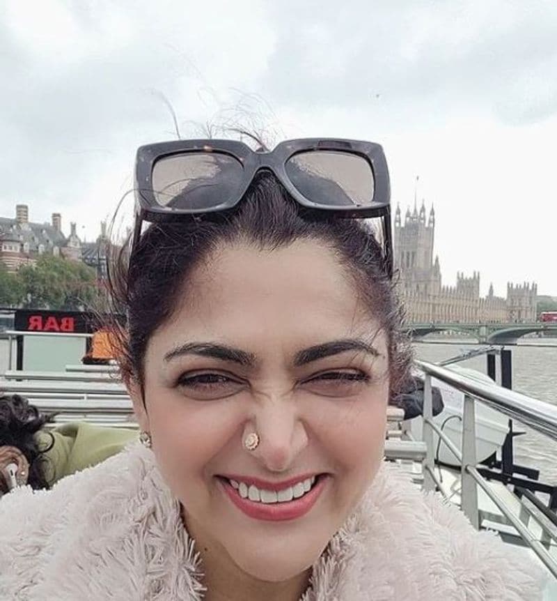Actress Kushboo Sundar visit London and enjoying moments latest photos