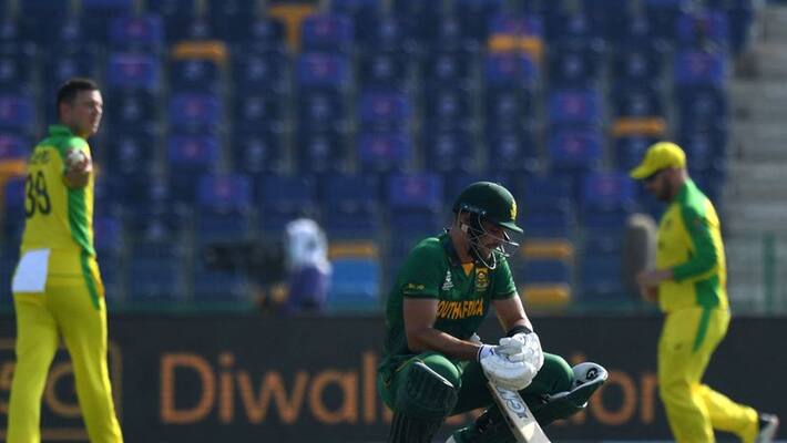 ICC T20 World Cup 2021 AUS vs SA Australia restrict South Africa to 118 ICC T20 World Cup 2021 AUS vs SA Australia restrict South Africa to 118