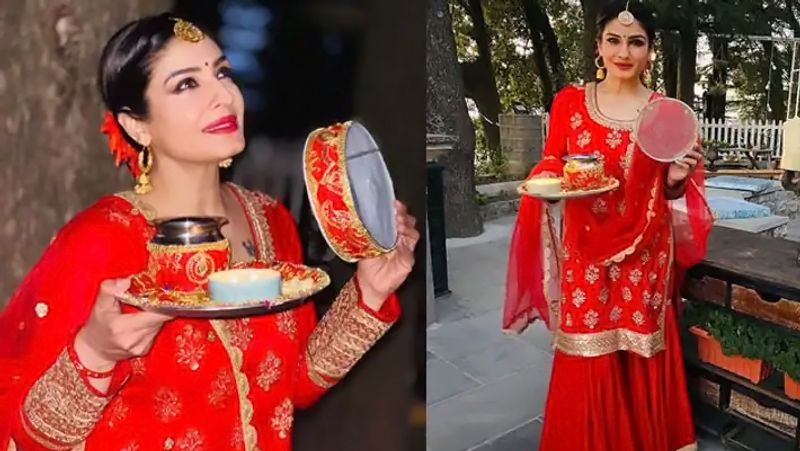 Karwa Chauth 2021, Raveena Tandon to Shilpa Shetty, see these actress festival look