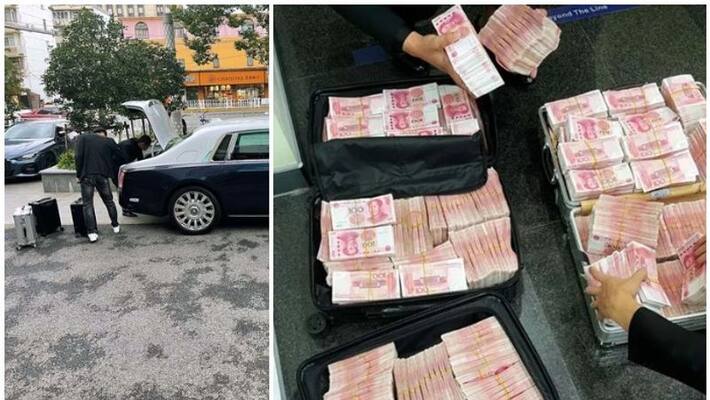 withdraws Rs 5.8 crore from bank, orders staff to count it after being asked to wear face mask withdraws Rs 5.8 crore from bank, orders staff to count it after being asked to wear face mask