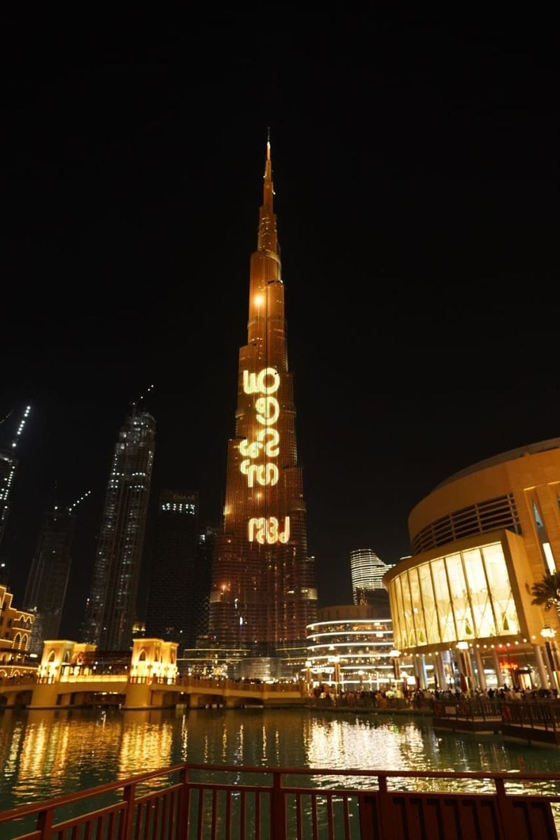 Telangana Bathukamma screened on Burj Khalifa Building
