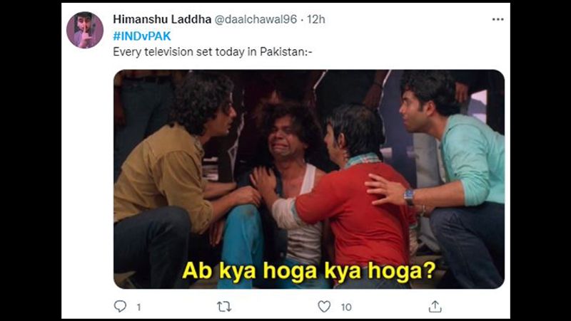 T20 World Cup cricket match between India and Pakistan in Dubai memes viral on Twitter