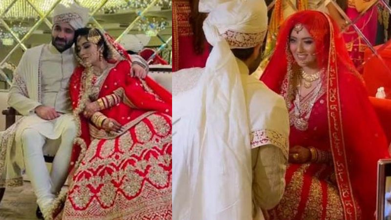 yeh hai mohabbatein actress shireen mirza and hasan sartaj got married, here is some inside wedding photos