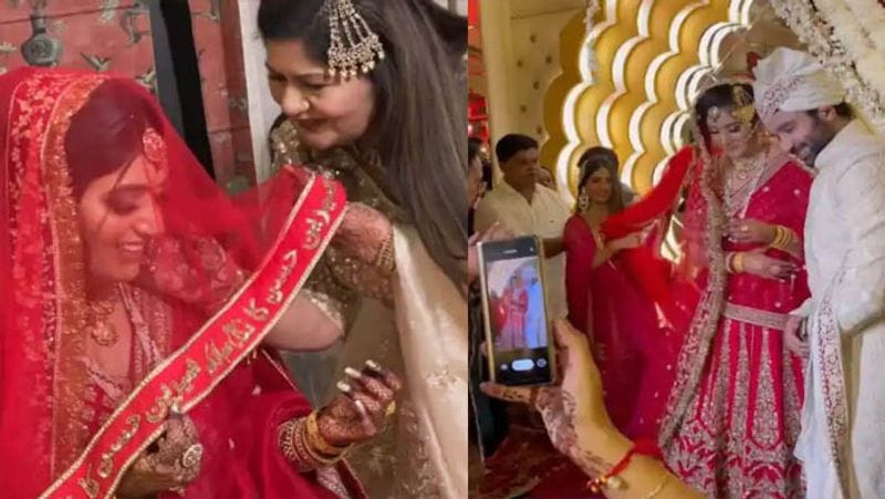 yeh hai mohabbatein actress shireen mirza and hasan sartaj got married, here is some inside wedding photos