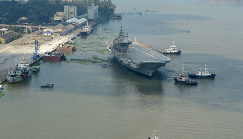 IAC Vikrant heads out for second sea trails form kochi kerala bsm