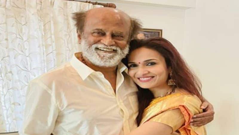 Superstar Rajinikanth who saw the annaatthe with his grandson