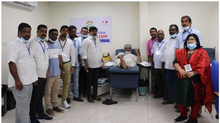 Overseas Indian Cultural Congress arranged blood donation camp Overseas Indian Cultural Congress arranged blood donation camp