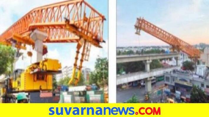 Crane Collapsed During Metro Work in Bengaluru grg Crane Collapsed During Metro Work in Bengaluru grg