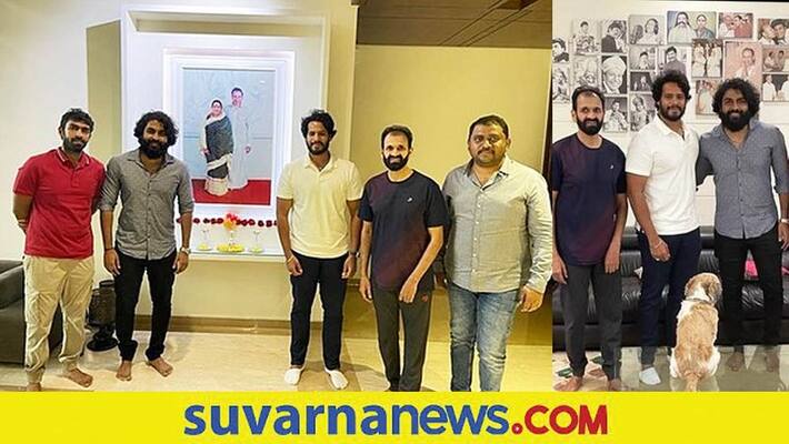 Kannada Nikhil Kumaraswamy meets Raghavendra Rajkumar family vcs Kannada Nikhil Kumaraswamy meets Raghavendra Rajkumar family vcs