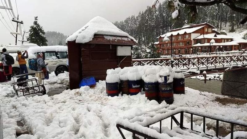 weather alert, heavy snowfall in kashmir and uttarakhand,see some pictures