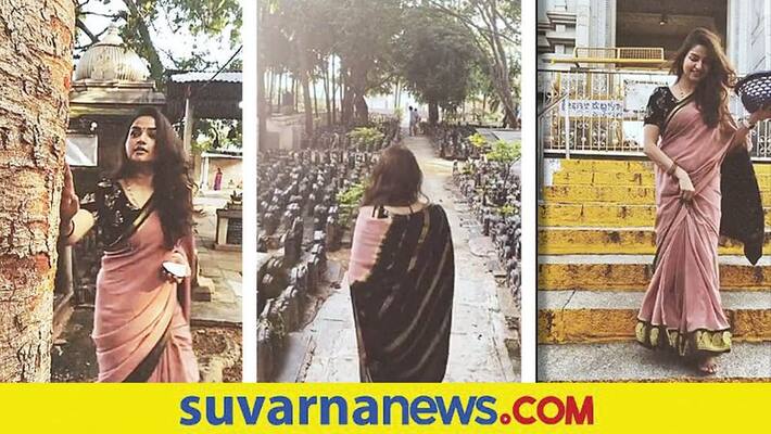 Kannada Nithya Ram visits Shri Ghati Subrahmanya Temple vcs Kannada Nithya Ram visits Shri Ghati Subrahmanya Temple vcs