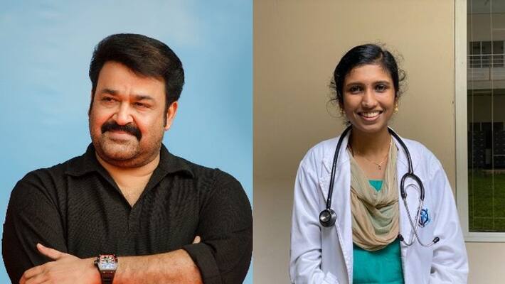 mohanlal calls and congratulates -rose christy for first rank in mbbs exam mohanlal calls and congratulates -rose christy for first rank in mbbs exam
