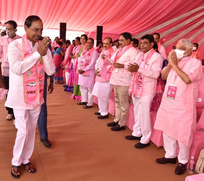 Hyderabad Hitex turns pink for TRS plenary