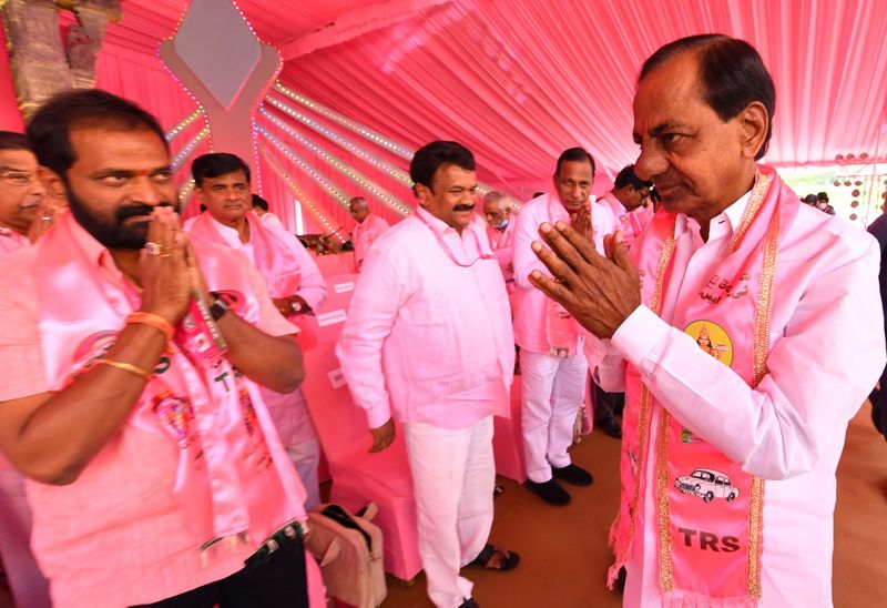 Hyderabad Hitex turns pink for TRS plenary