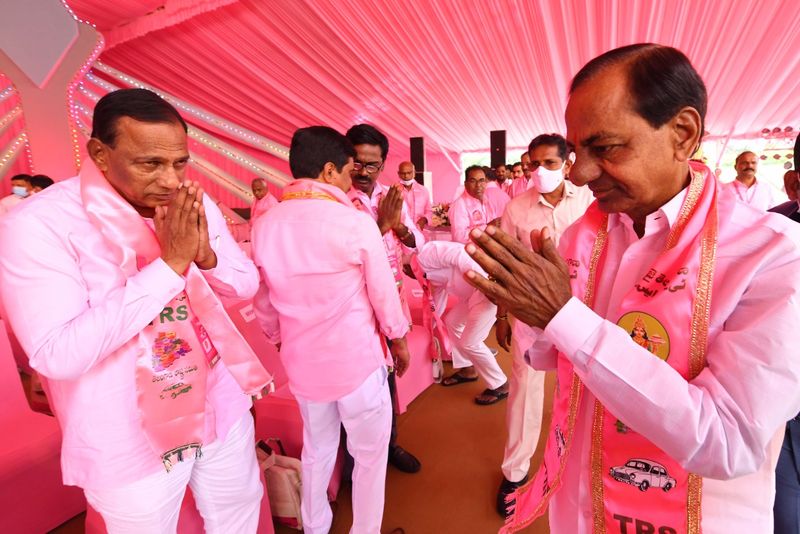 Hyderabad Hitex turns pink for TRS plenary