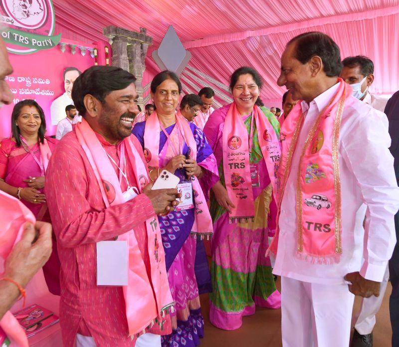Hyderabad Hitex turns pink for TRS plenary