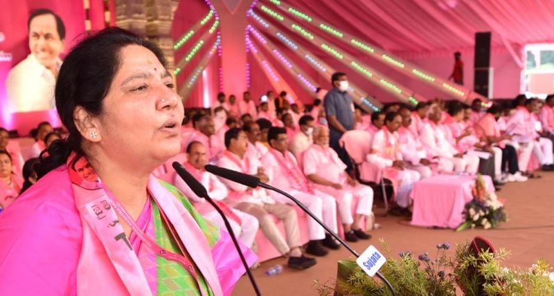 Hyderabad Hitex turns pink for TRS plenary