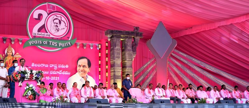 Hyderabad Hitex turns pink for TRS plenary