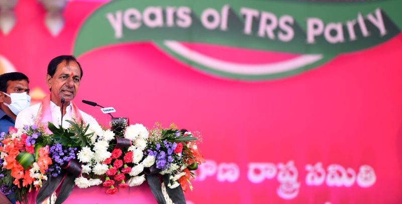 Hyderabad Hitex turns pink for TRS plenary