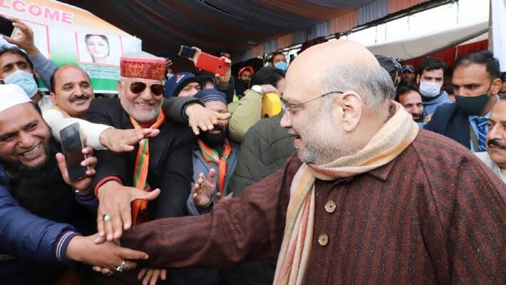 amit shah in jammu kashmir, will Spend the night at the CRPF camp in Pulwama bsm amit shah in jammu kashmir, will Spend the night at the CRPF camp in Pulwama bsm