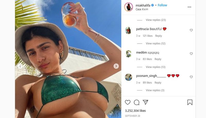 Mia Khalifa shares 'SEXY' pictures, calls herself 'HOT' with uneven breasts RCB