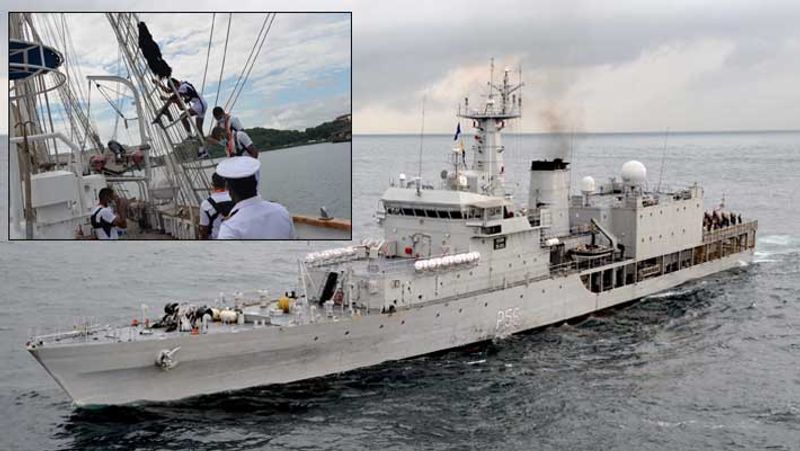 Indian Navy 1st Training Squadron visit Sri Lanka, see some pictures showing the strength of soldiers