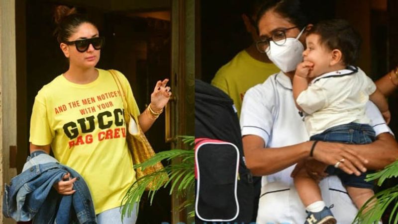 kareena kapoor spotted wearing loose pant and hidding without makeup face in mask