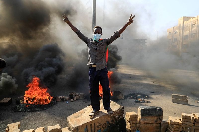 Seven killed 140 injured 300 arrested in military coup in Sudan