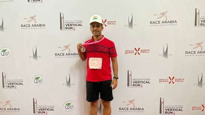 Saifuddin climbed the Riyadh Kingdom Tower in 17 minutes Saifuddin climbed the Riyadh Kingdom Tower in 17 minutes