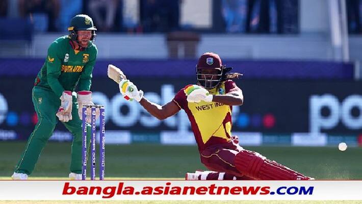 T20 World Cup 2021, SA vs WI - South Africa restrict at 143 for 8 wickets even after Evin Lewis' half century ALB T20 World Cup 2021, SA vs WI - South Africa restrict at 143 for 8 wickets even after Evin Lewis' half century ALB