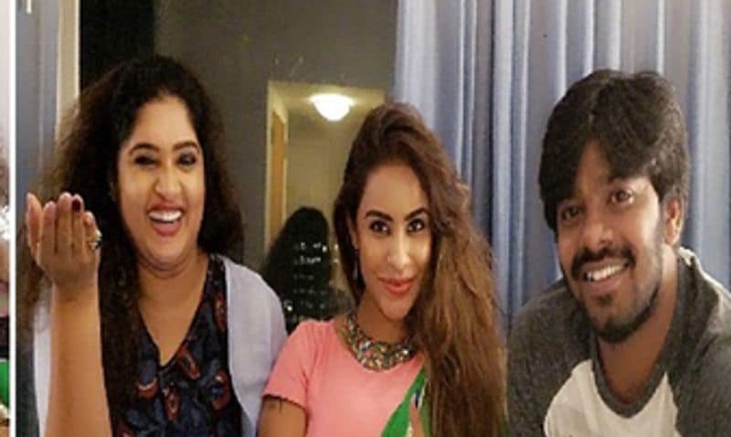 sudigali sudheer with srieddy and bigg boss fame priya photo shakes internet