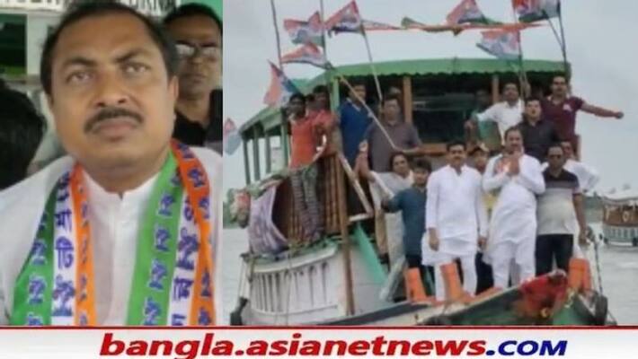 TMC candidate Subrata Mondal begins campaigning for Gosaba by election RTB TMC candidate Subrata Mondal begins campaigning for Gosaba by election RTB
