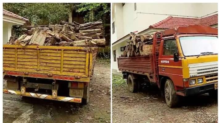 lorry with felled trees missing from Maharajas College lorry with felled trees missing from Maharajas College