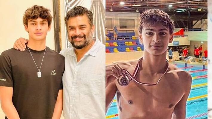 actor madhavan son won 7 medals at swimming championship actor madhavan son won 7 medals at swimming championship