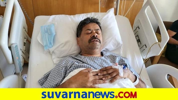 Honnalli BJP MLA MP Renukacharya undergoes Legg surgery at Mumbai rbj Honnalli BJP MLA MP Renukacharya undergoes Legg surgery at Mumbai rbj