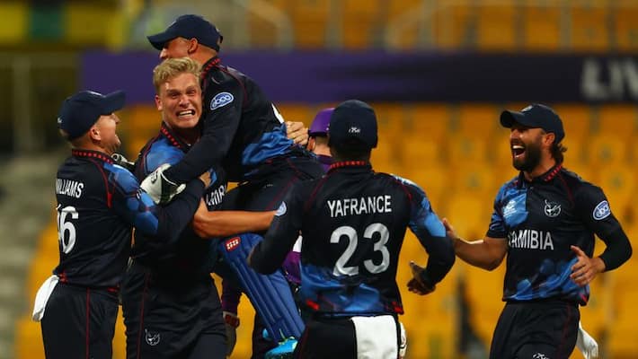 ICC T20 Worldcup2021: scotland set 110 runs target for namibia ICC T20 Worldcup2021: scotland set 110 runs target for namibia