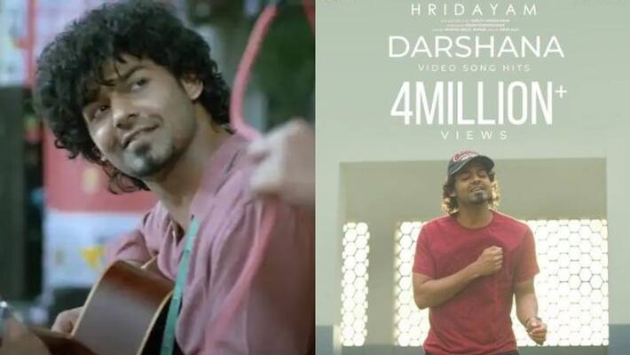 actor pranav mohanlal darshana song hits 4-million in youtube actor pranav mohanlal darshana song hits 4-million in youtube