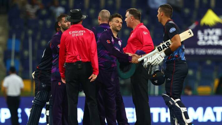 Namibia won their first match against Scotland by 4 wickets in icc t20 world cup 2021 spb Namibia won their first match against Scotland by 4 wickets in icc t20 world cup 2021 spb